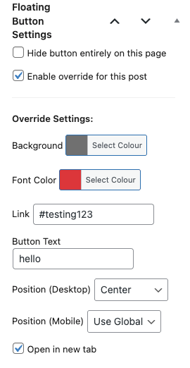 Fully Customisable Floating Call to Action Button - Image 3